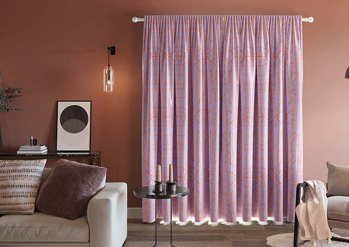 Bamboo Candy, Red Lilac - Made To Measure Curtains - Image 7